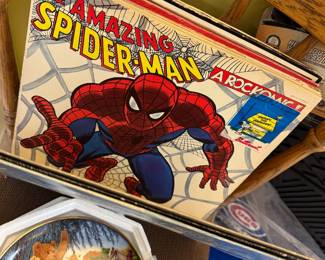 The Amazing Spider-Man Rockomics” record/book set.