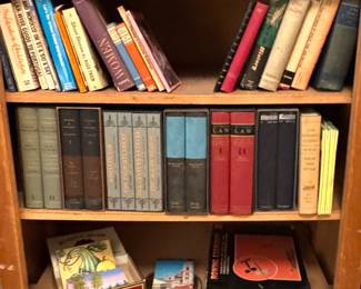 Antique Leather-Bound Books • Vintage Law Books • Medical Dictionary • Decorative Literary Book Set • Early Collectible Volumes