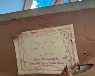 Turner Mfg. Co. Framed Leonardo da Vinci "The Virgin and Child" Wall Art