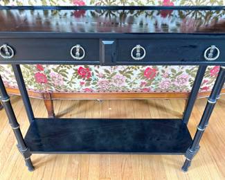 Faux Bamboo Console Table