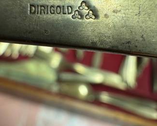 Dirigold Gold Plated Flatware Set with Tarnish-Proof Chest