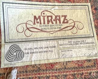 Miraz Belgian Pure Worsted Wool Persian Style Area Rug, (5x7)