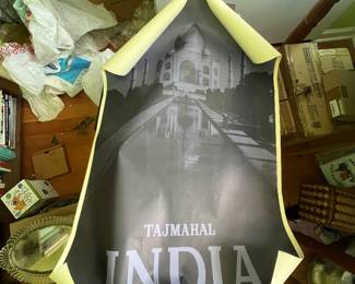 Vintage Taj Mahal, India, Poster