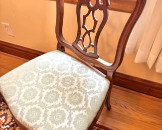 Chippendale Style Walnut Dining Side Chair