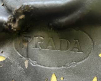 Prada perforated and studded leather hobo shoulder bag