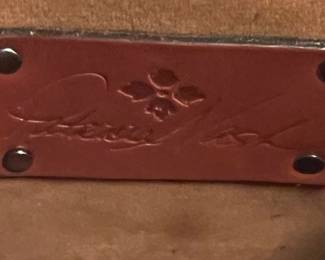 Patricia Nash Handcrafted Leather Map Shoulder Bag