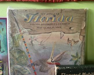 "The Story of Florida" by May McNeer, Published 1947, Original Lithographs by C.H. DeWitt
