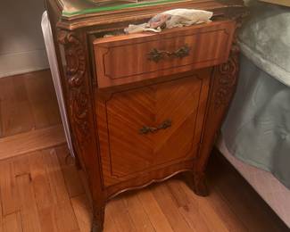 chevron veneer Nightstand