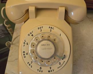 Western Electric Rotary Desk Telephone (Beige)