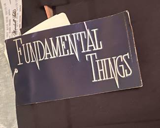 Fundamental things