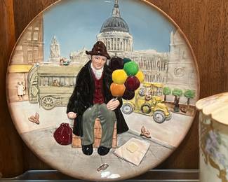 Royal Doulton "The Balloon Man" Embossed Relief Collector's Plate