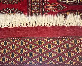 Bokhara hand knotted wool runner rug 10'-12'