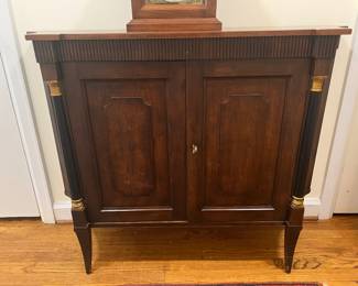 Baker Furniture Neoclassical Mahogany Two-Door Cabinet / Commode