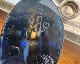 Ex Bor Italian Iridescent Sculptural Art Glass