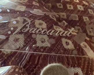 Baccarat Crystal “Mille Nuits” Style Starburst Centerpiece Bowl