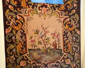 Aubusson-Style Needlepoint Tapestry Wall Hangings