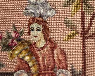 Aubusson-Style Needlepoint Tapestry Wall Hangings