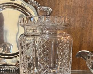 Waterford Crystal Biscuit Jar with Lid
