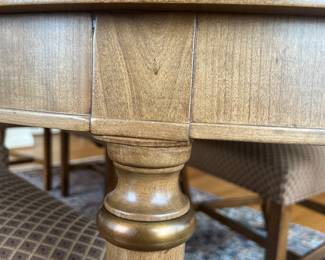 Chippendale Style Mahogany Dining Table with Six Chairs