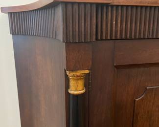 Baker Furniture Neoclassical Mahogany Two-Door Cabinet / Commode