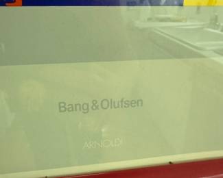 Bang & Olufsen Modernist Advertising Poster, Designed by Per Arnoldi, Framed