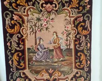 Aubusson-Style Needlepoint Tapestry Wall Hangings