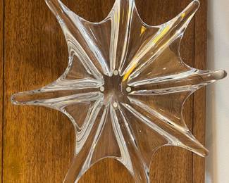 Baccarat Crystal “Mille Nuits” Style Starburst Centerpiece Bowl