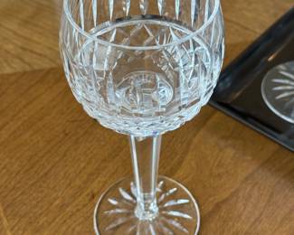 Waterford Crystal Cut Wine Goblets / Hock Glasses, Set of 6