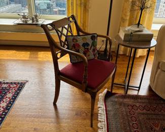 Chippendale Style Mahogany Dining Table with Six Chairs