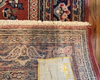 Persian Sarouk Style Wool Runner Rug aprox. 10' long