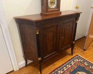 Baker Furniture Neoclassical Mahogany Two-Door Cabinet / Commode