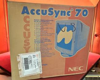 NEC AccuSync 70 17-Inch CRT Computer Monitor with Original Box