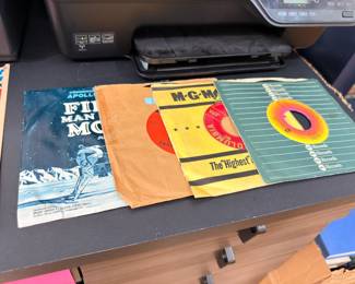 Vintage 45 rpm records, MGM and Columbia labels