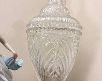 Large crystal covered urn apothecary jar