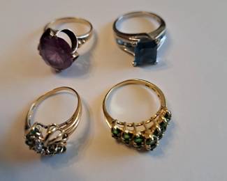 14 and 18 Kt. gold rings.