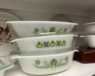 vintage Glasbake casserole dishes