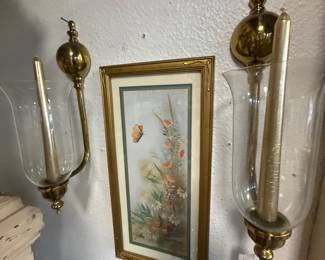 Candlesticks, sconces, and beautiful frame dart