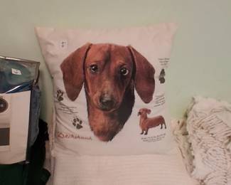 Dachshund dog pillow
