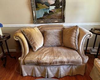 Two high end  Ferguson Copeland loveseats. Originally $4000 a piece.