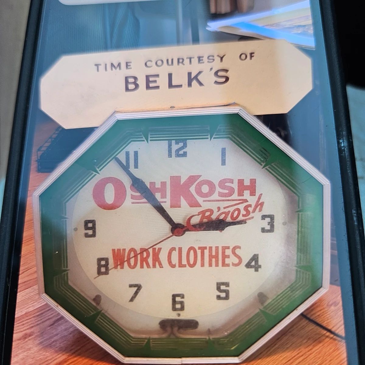 Osh Kosh B'gosh Vintage Neon clock