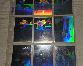 13 Various vintage Hologram Looney tunes cards. Excellent condition.