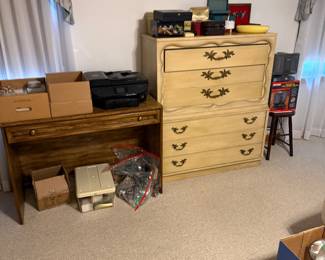 All jewelry in boxes and on desk