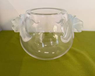 Rare Lalique "Orchidee" Vase, New in Box
