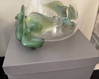 Rare Lalique "Antinea" Vase, New in Box
