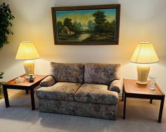MCM furniture, end tables marked Svend A Madsen Mart Lindeguard of Ribe -Denmark