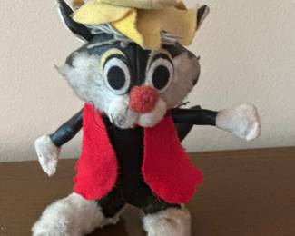 vintage 1971 Sylvester the Cat plush toy produced by Mighty Star for Warner Bros