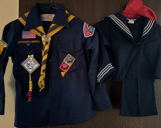 vintage navy blue official Cub Scouts of America uniform