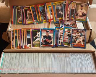 Hundreds of baseball cards