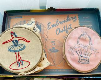 Vintage embroidery kit
