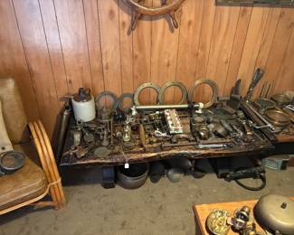hatch cover coffee tables and some of the brass